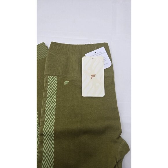 Fabletics Women's High Waisted Seamless Check Leggings Green Size L 10 - Picture 7 of 9